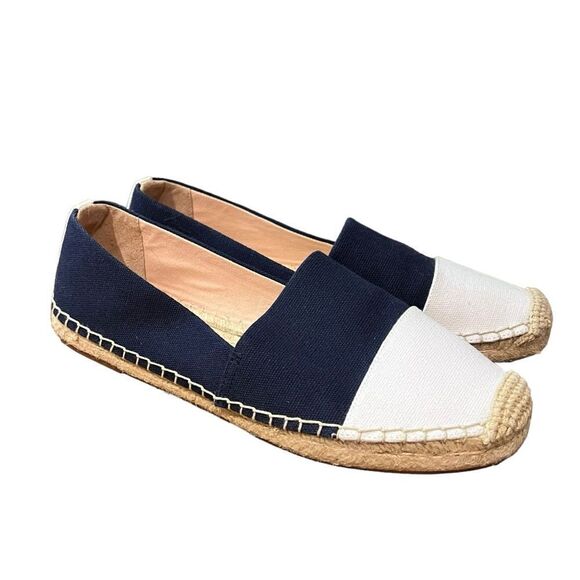 J. Crew Navy and White Espadrilles - Picture 1 of 14